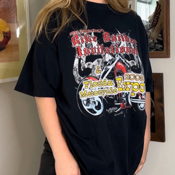 Vintage 2000’s Florida Motorcycle Expo • Bike Builders Black Tee Shirt - 2XL - Picture 3 of 6